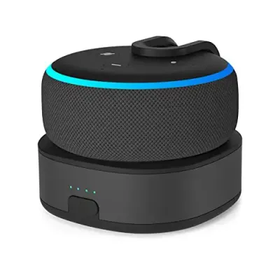 Amazon Echo Dot 3 with included battery base