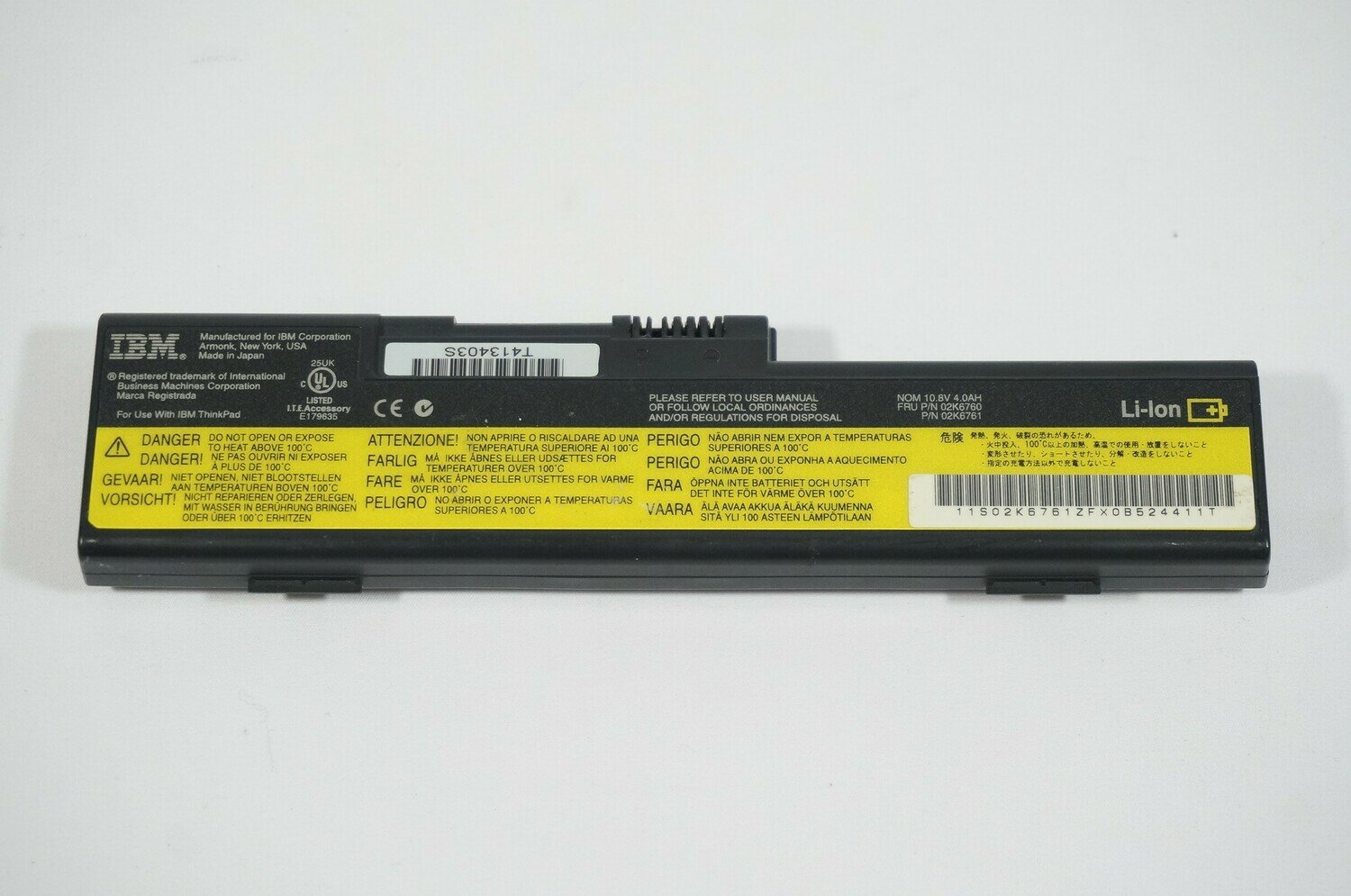IBM X23 Main Battery Li-Ion 6Cell P