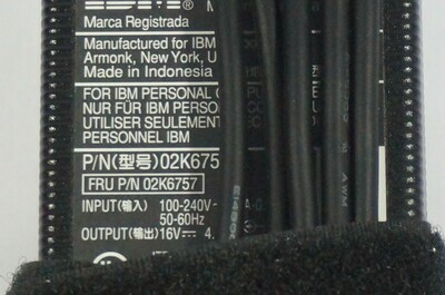 02K6757 - IBM AC Adapter 2 Pin ThinkPad A22