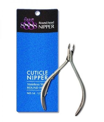 [8888] Cuticle Nipper Round Head Mid-jaw (Single Spring)