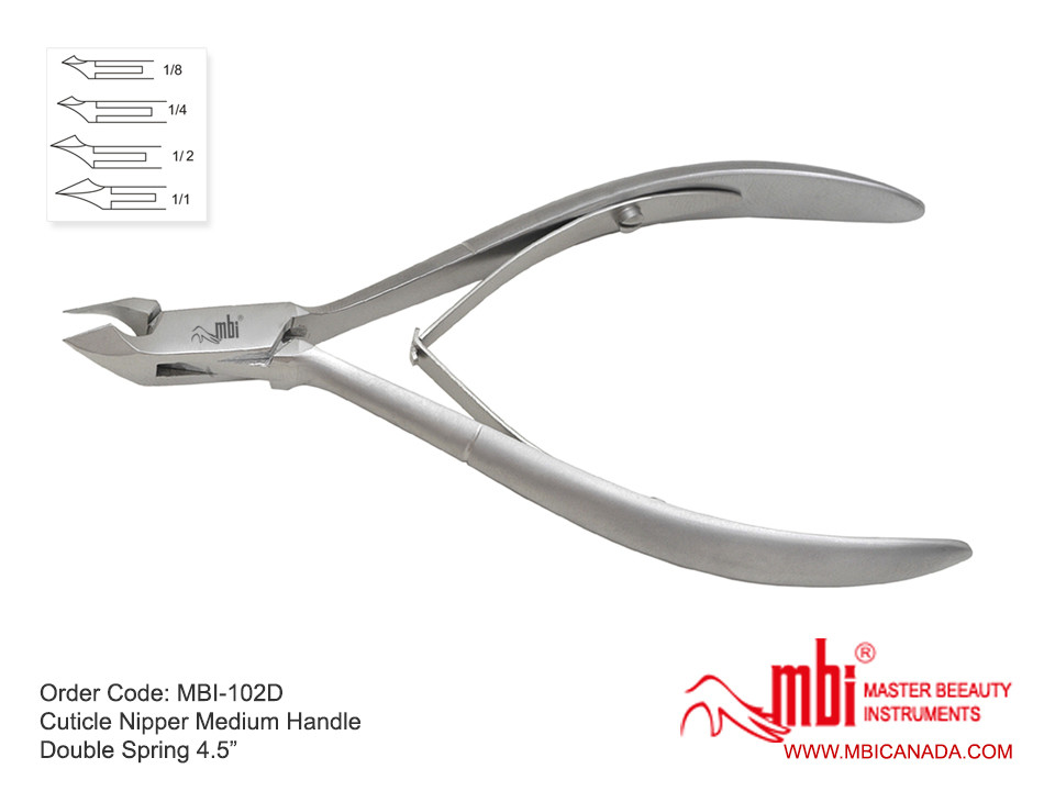 [MBI] 1/2 JAW 102S/102D Cuticle Nipper Medium Handle (4.5″)