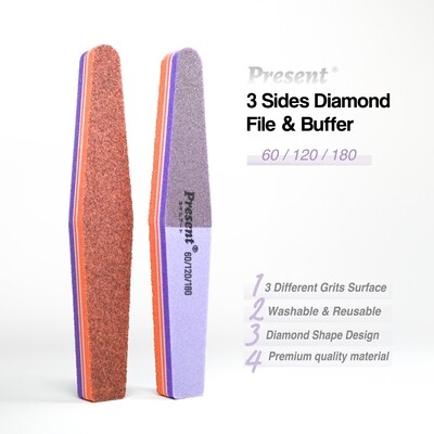 [Presnet] 3 Sides Diamond File & Buffer