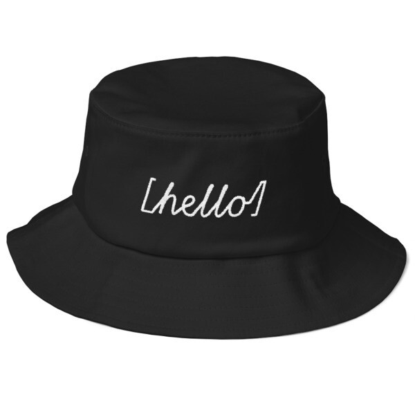 Hello Old School Bucket Hat