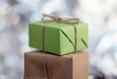 Gift card and tote bag