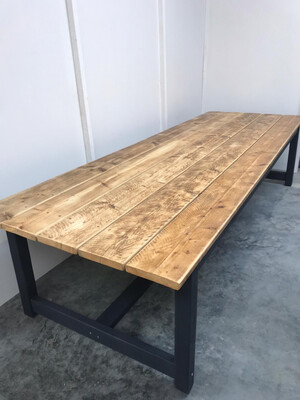 PRE-MADE Rustic Refectory Patio Table 