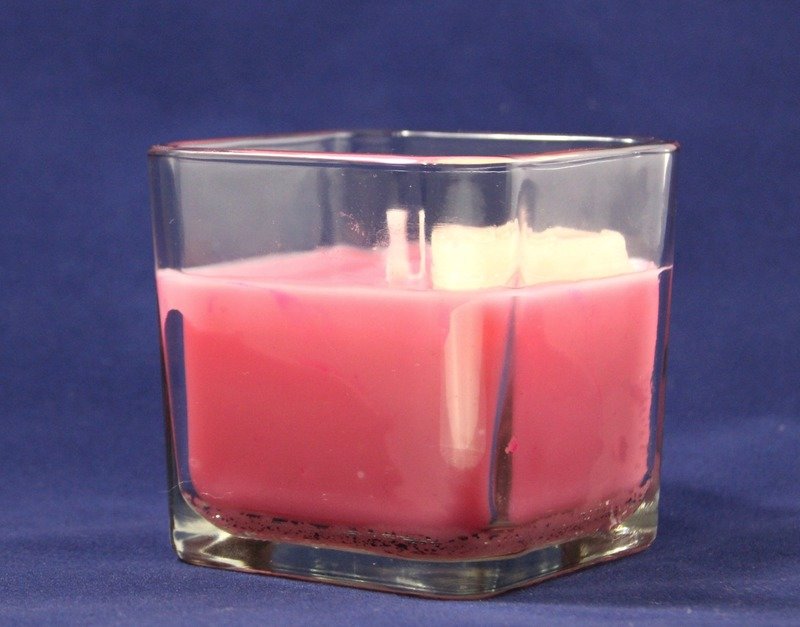 Delightful Bliss Scented Wax Candle In Square Glass