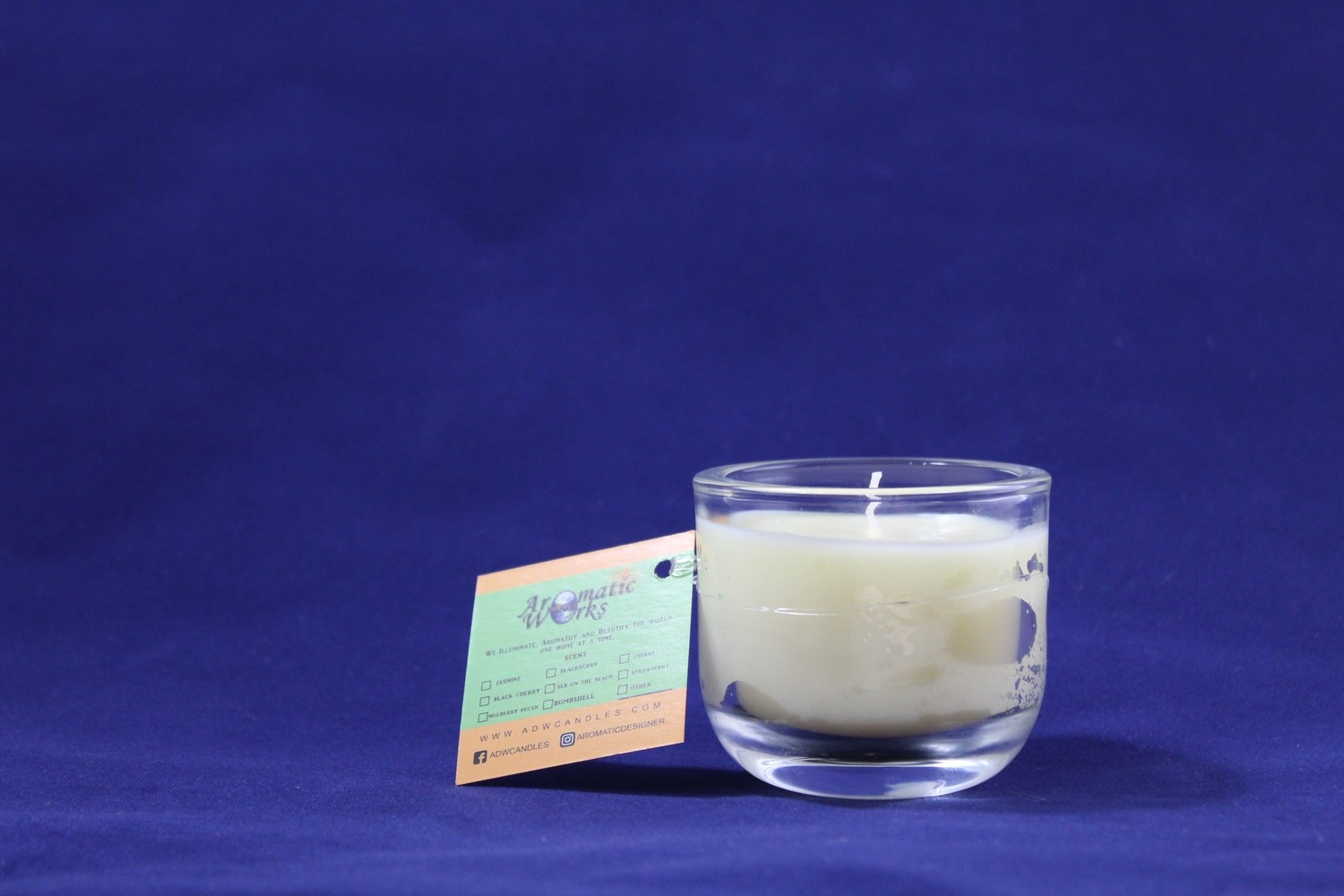 Love's Domain Scented Wax Candle In Votive Glass