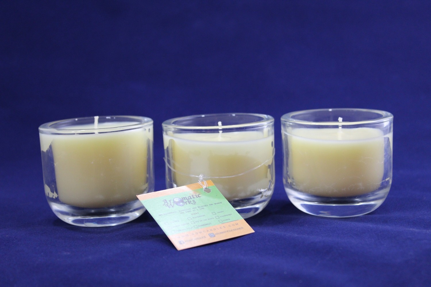 Love's Domain- Votive Set of 3 Scented Wax Candle In Votive Glass