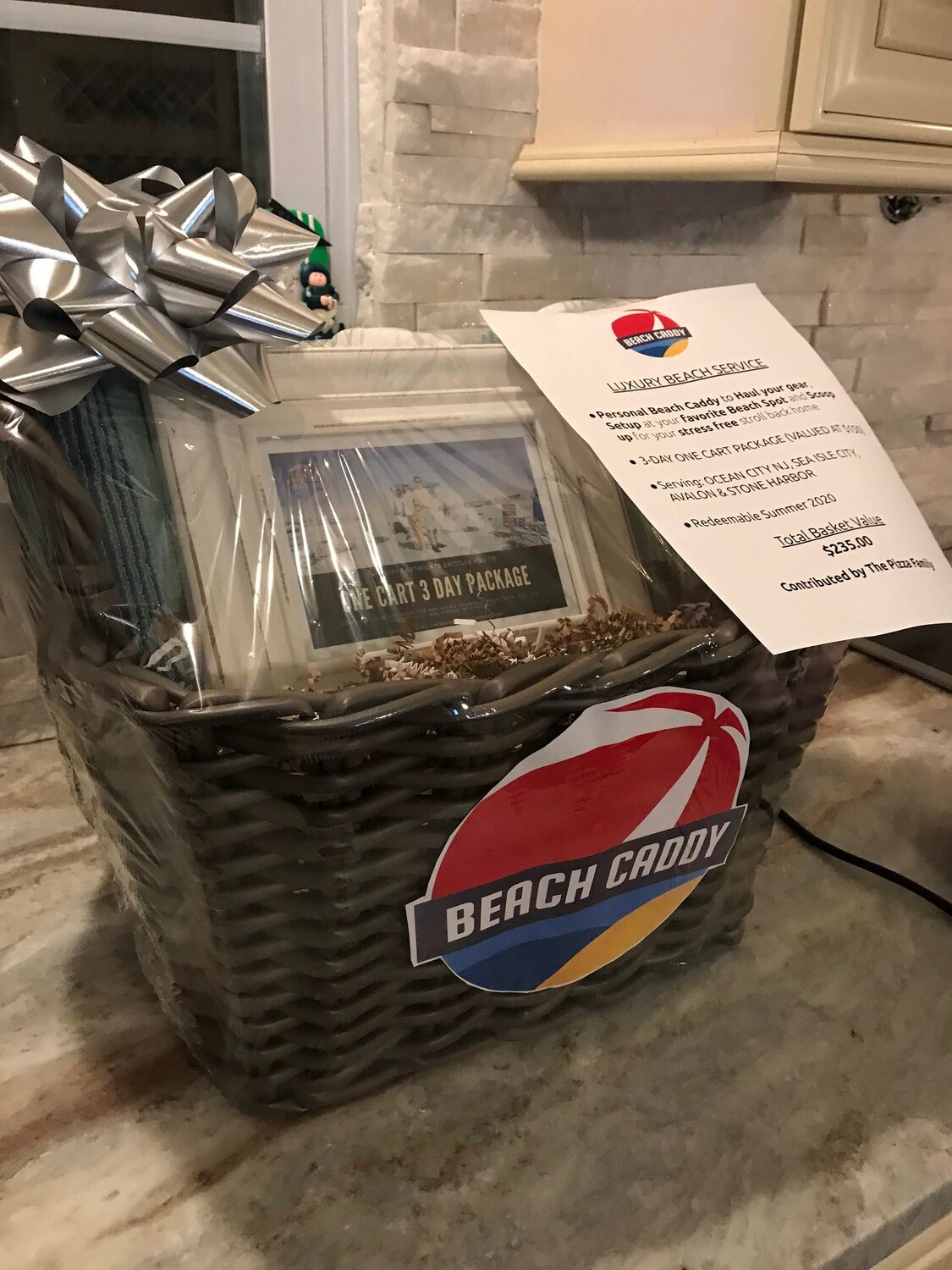 Beach Caddy Gift Basket