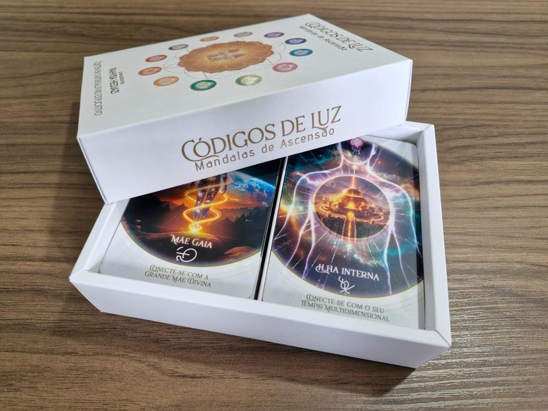 Deck Duplo com 156 Cartas + Livro Explicativo | Mandalas de Ascensão