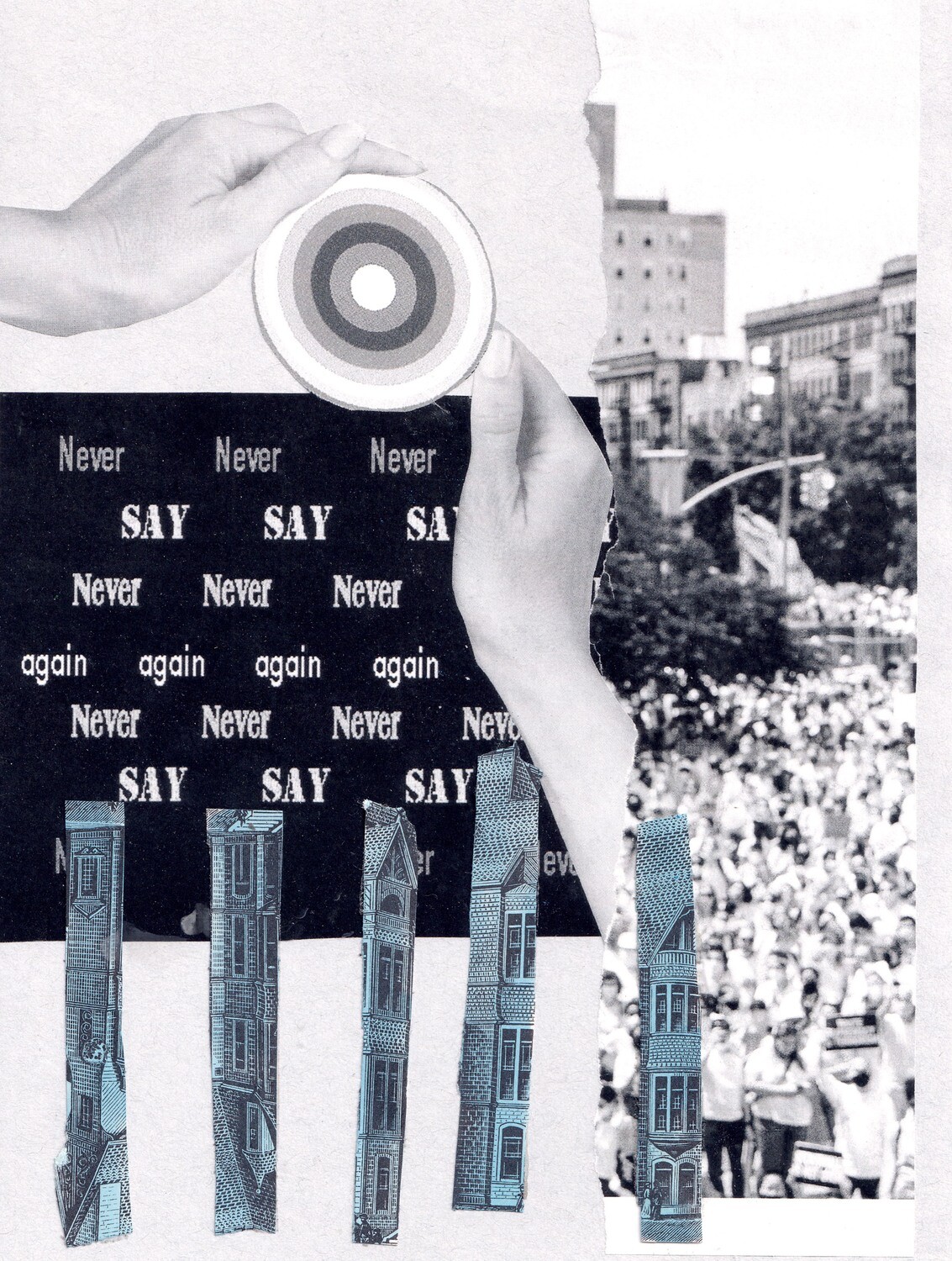 Never Say Never, Again Collage Print