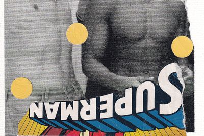 Postcard - Supermen