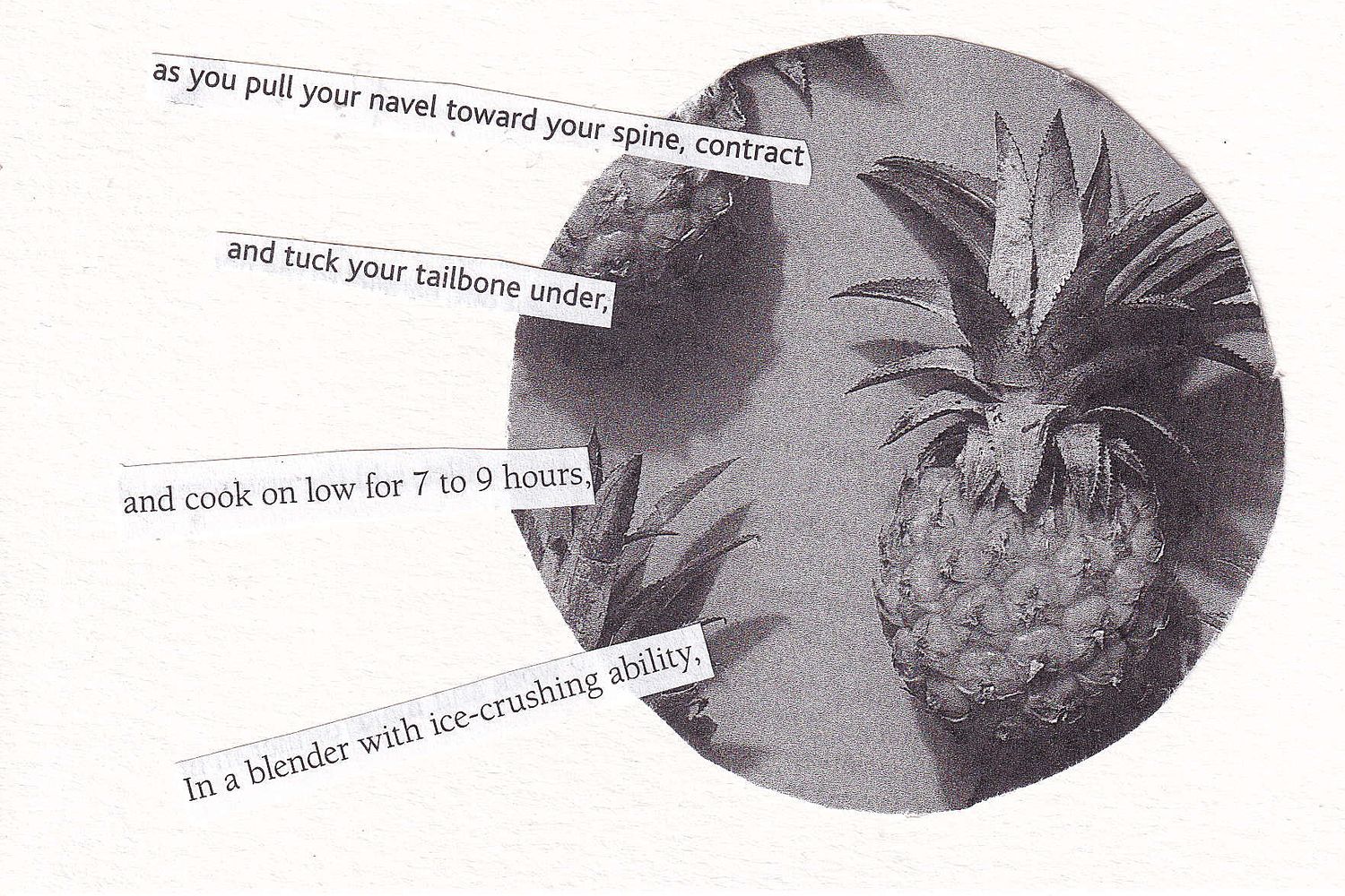Postcard - Tuck Your Tailbone Under