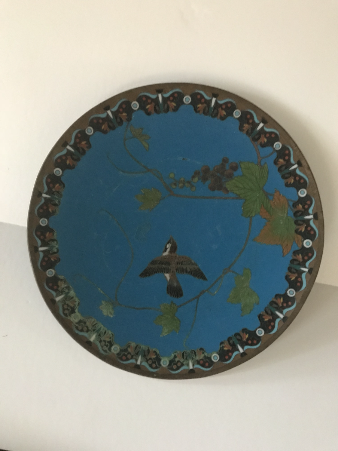 Cloisonné Plate - Vintage