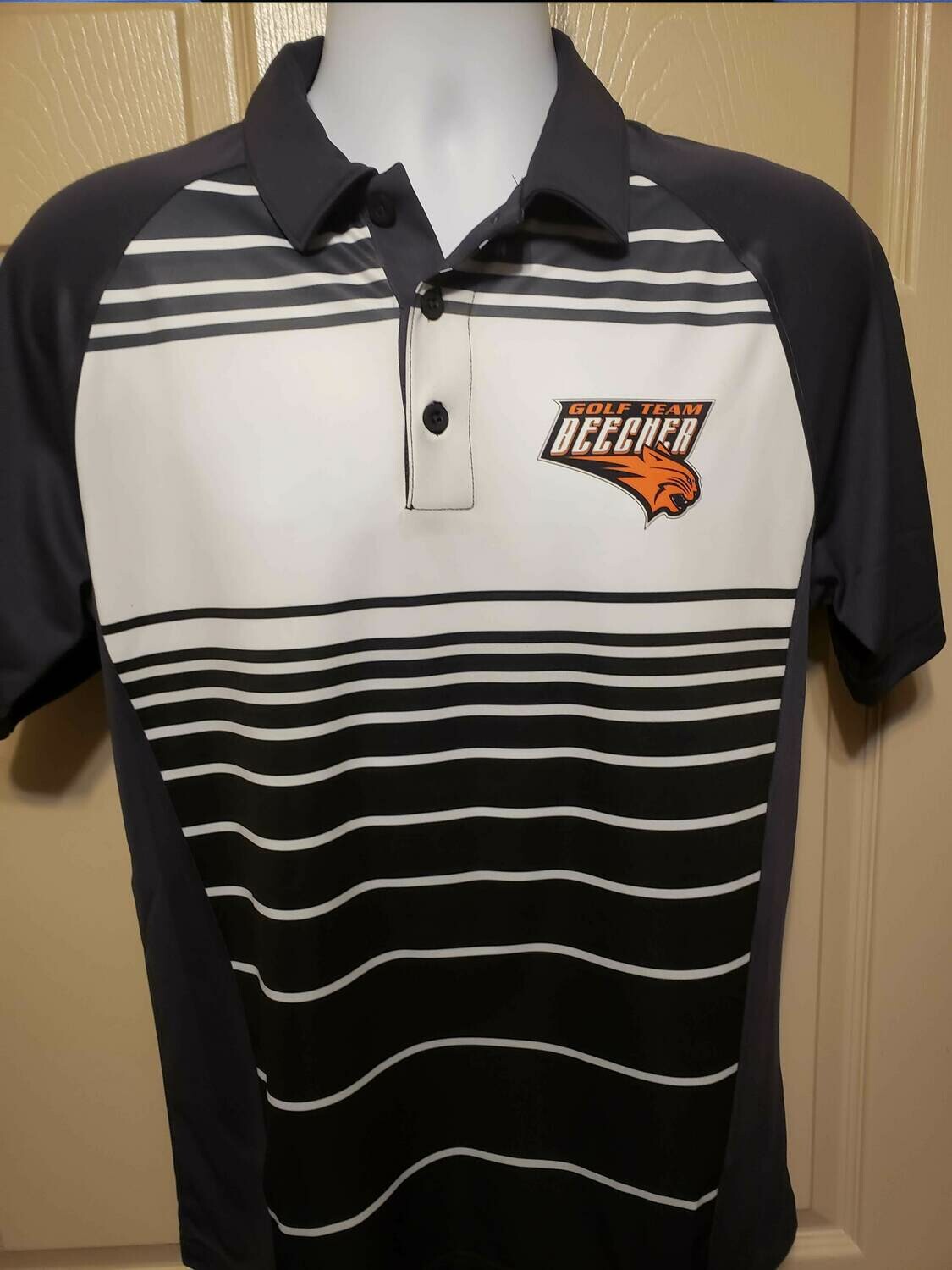 DryZone Sublimated Polo - Beecher Golf or other logo.