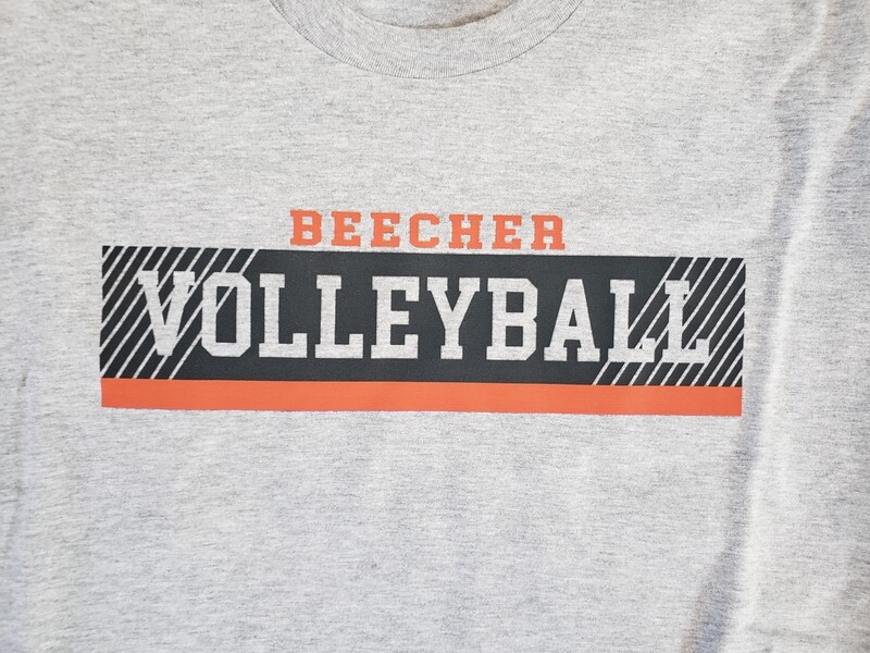 Beecher Volleyball Rectangle Tee, Crew or Hoodie