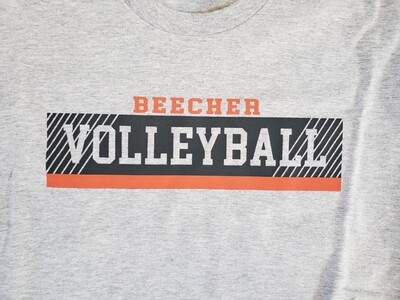 Beecher Volleyball Rectangle Tee, Crew or Hoodie