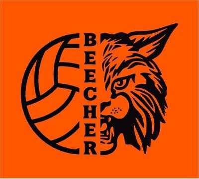 Orange Half Cat BEECHER Tee