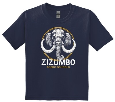 Navy Zizumbo Hand Drawn Mastodon Tee