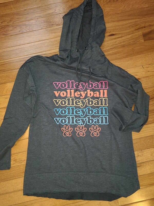 Pastel Print Volleyball Hoodie