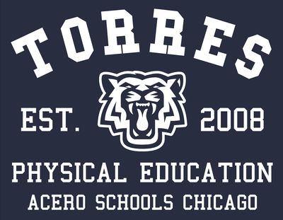PE Navy Torres T-Shirt with Physical Education White Logo
