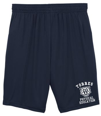 PE Navy Torres Wildcat Physical Education Shorts