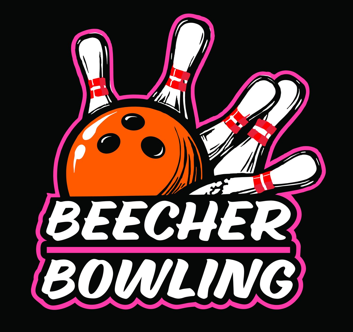Beecher Bowling Strike Pink