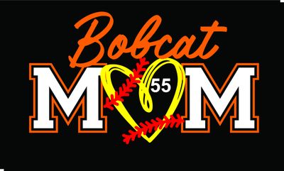 Bobcat Softball Mom Heart