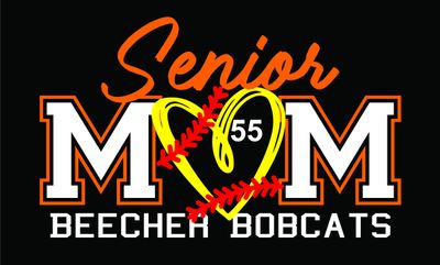 Senior Bobcat Softball Mom Heart