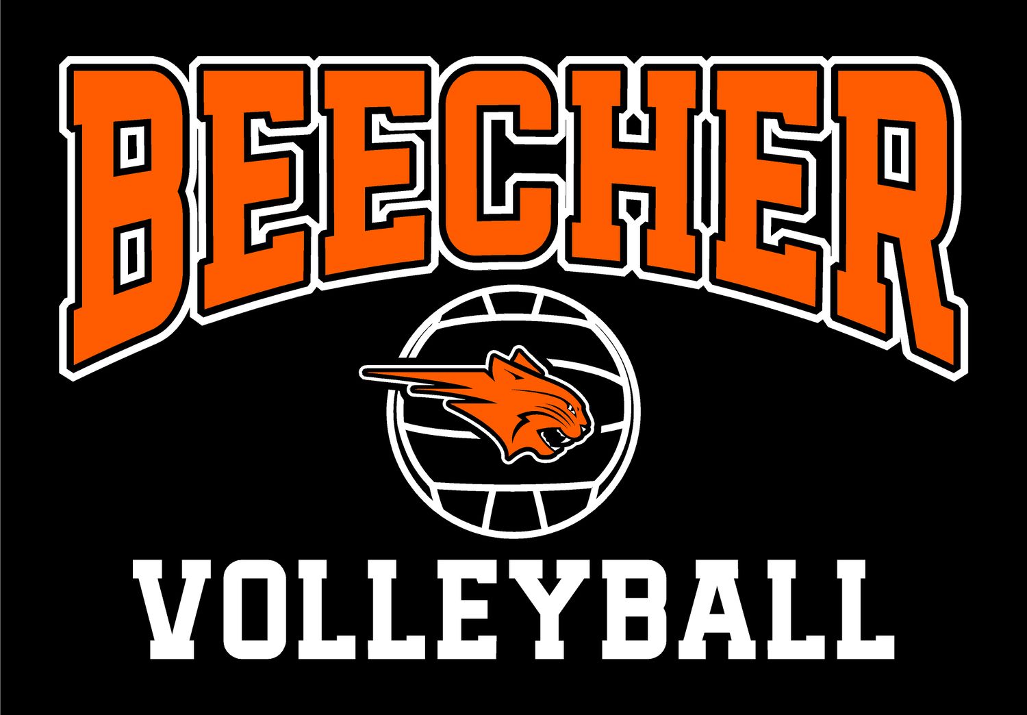 Bobcats Volleyball Woods Logo