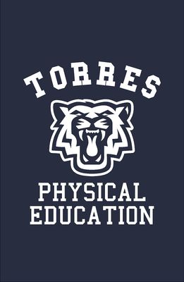 Navy Torres Sweatpants Wildcat Physical Education White Logo