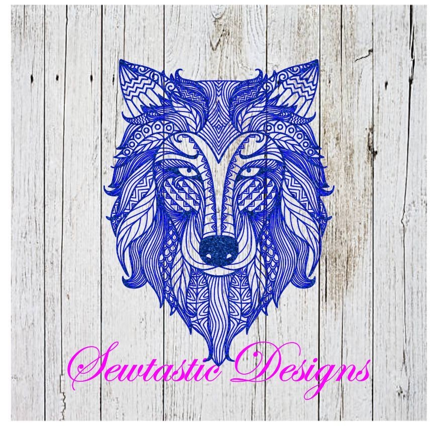 Download Wolf Mandala Zentangle Svg Wolf Svg Mandala Svg Zentangle Svg Cut File Iron On Decal Cricut