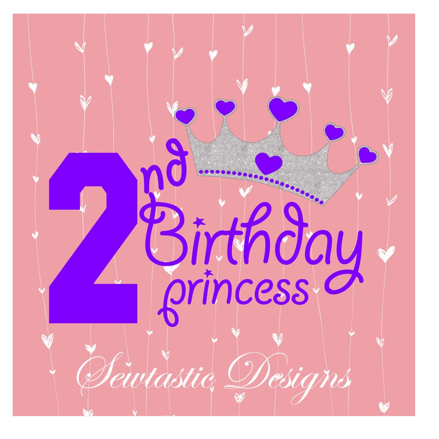 Download 2nd Birthday Princess Svg Second Birthday Svg Birthday Princess Svg Princess Svg Cut File Iron On Decal Cricut Silhouette Scanncut Many More