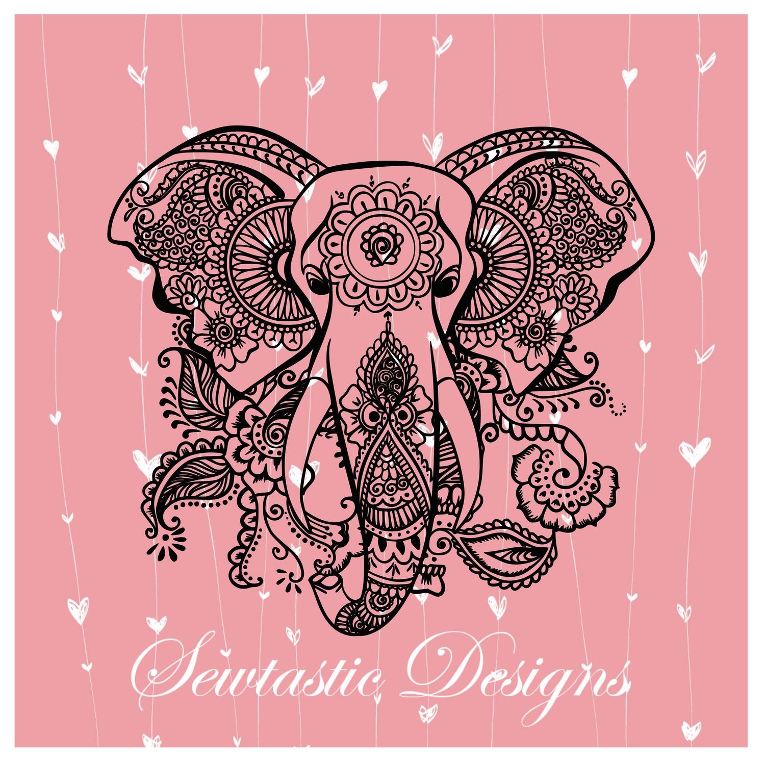 Download Elephant Mandala Zentangle Svg Elephant Svg Mandala Svg Zentangle Svg Cut File Iron On Decal Cricut Silhouette Scanncut Many More