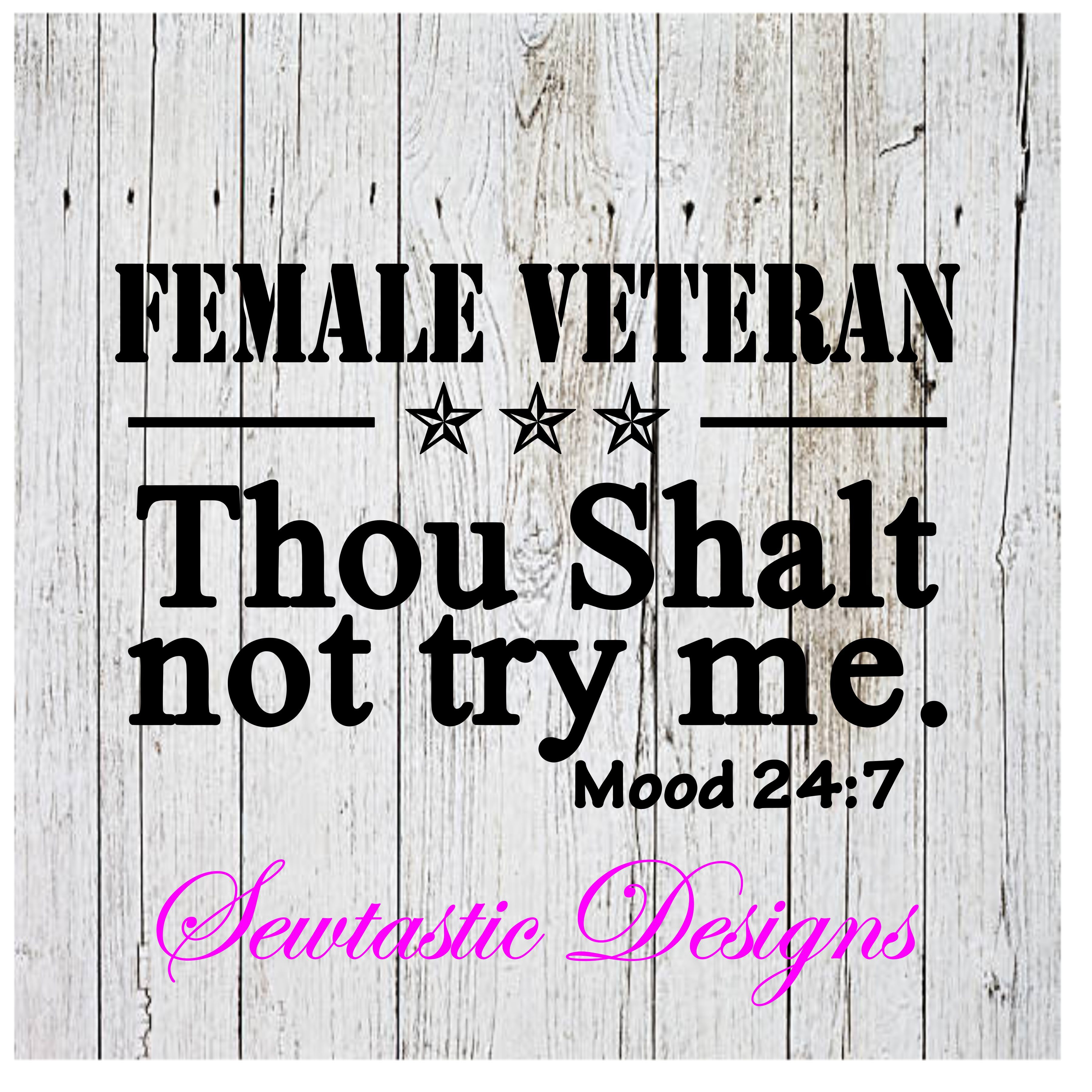 Download Female Veteran Svg Thou Shall Not Svg Female Svg Veteran Svg Cut File Iron On Decal Cricut Silhouette Scanncut Many More