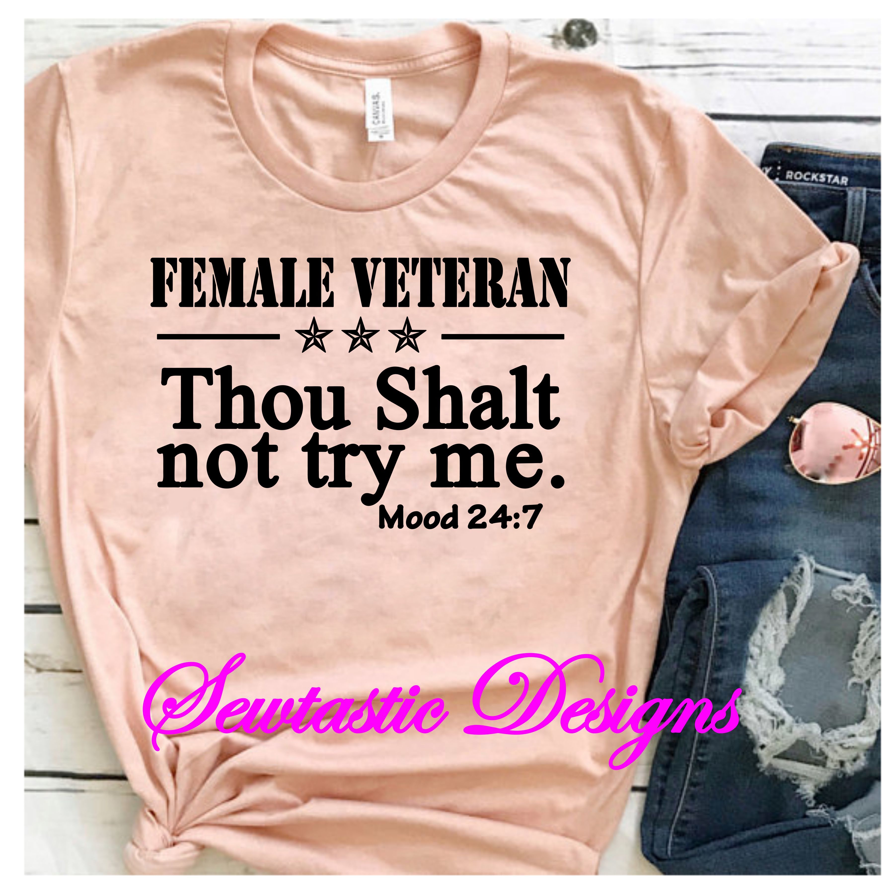 Download Female Veteran Svg Thou Shall Not Svg Female Svg Veteran Svg Cut File Iron On Decal Cricut Silhouette Scanncut Many More