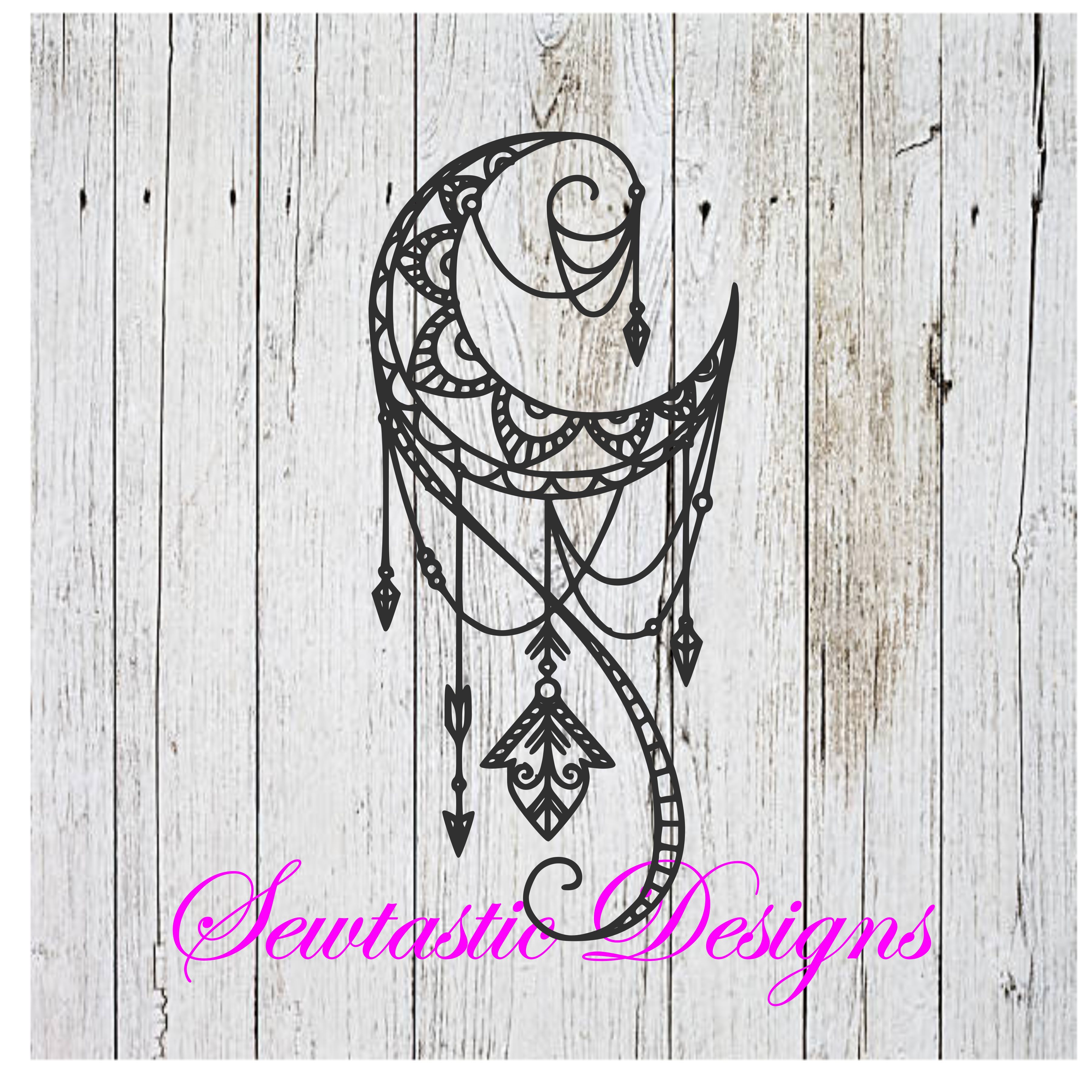 Moon Mandala Zentangle Svg Moon Mandala Svg Moon Zentangle Svg Moon Svg Mandla Svg Cut File Iron On Decal Cricut Silhouette Scanncut Many More