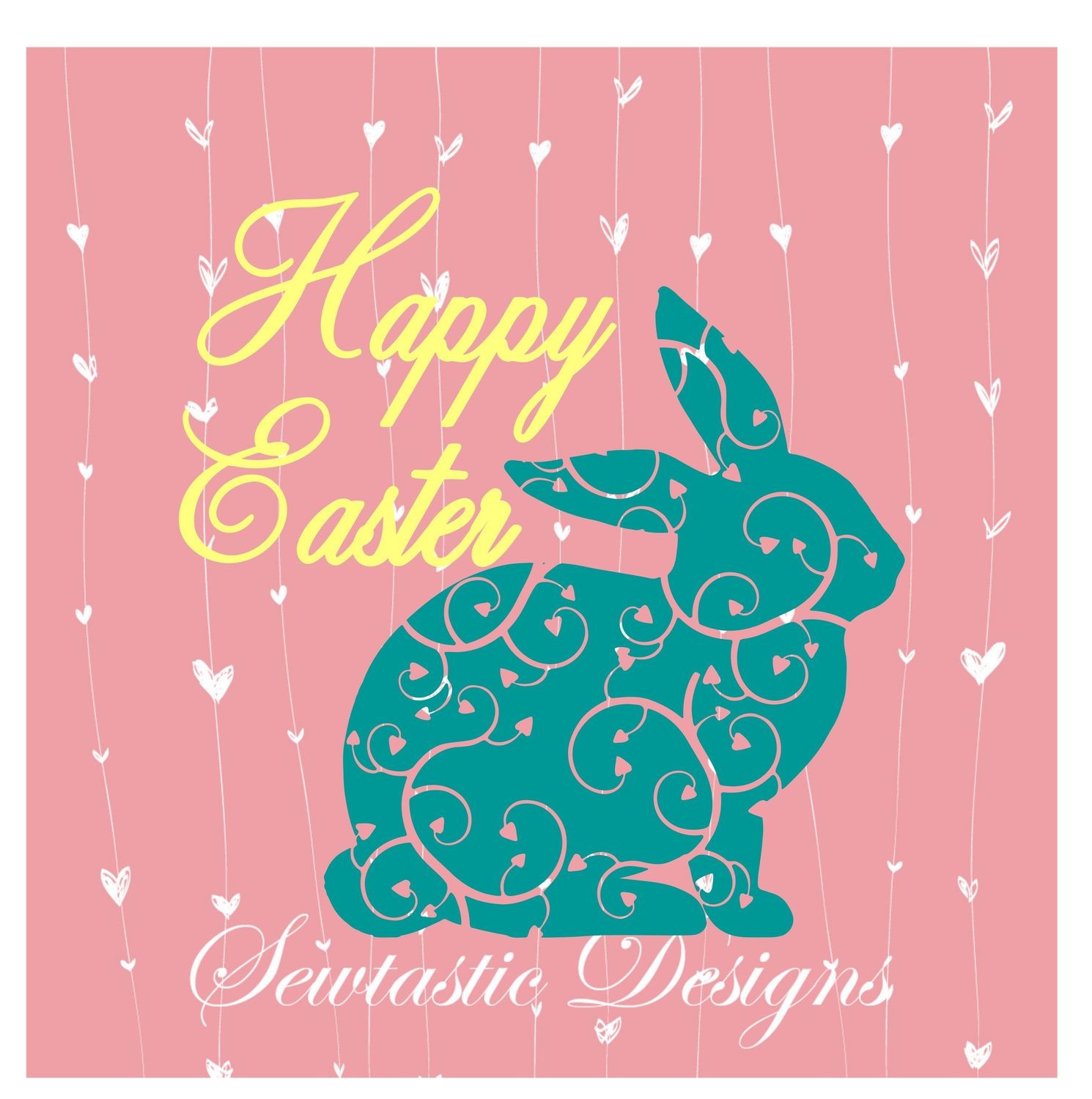 Download Happy Easter Svg Easter Svg Rabbit Svg Cut File Iron On Decal Cricut Silhouette Scanncut Many More