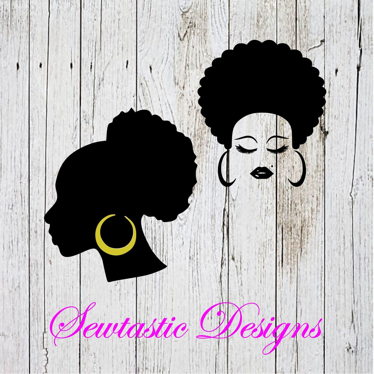 Download Black Girl Svg Black Woman Svg African Woman Svg Afro Svg Cut File Iron On Decal