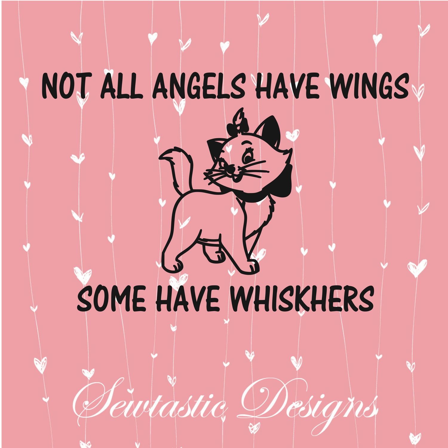 Download Not All Angels Have Wings Svg Cat Svg Whiskers Svg Cut File Iron On Decal Cricut Silhouette Scanncut Many More 3D SVG Files Ideas | SVG, Paper Crafts, SVG File