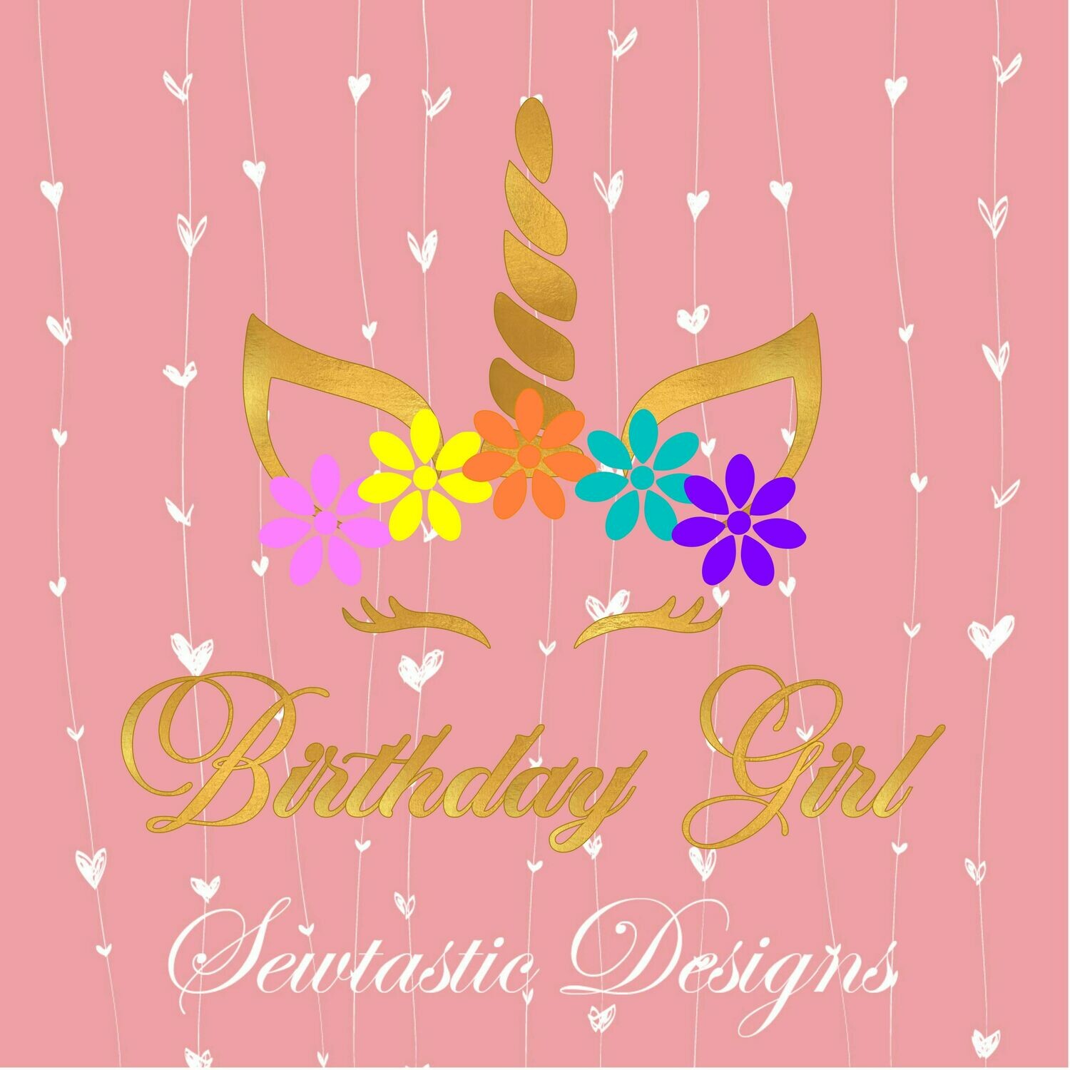 Download Birthday Girl Unicorn SVG, Birthday SVG, Girl SVG, Cut File, Iron On, Decal, Cricut, Silhouette ...