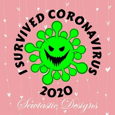 I Survived CoronaVirus SVG, Coronavirus SVG, Covid-19 SVG, Covid 19 SVG, 2020 SVG, Survived SVG, Cut File, Iron On, Decal, Cricut, Silhouette, ScanNCut & Many More
