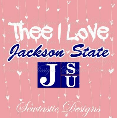 Thee I Love SVG, Love SVG, Jackson SVG, State SVG, JSU SVG, Cut File, Iron On, Decal, Cricut, Silhouette, ScanNCut & Many More.