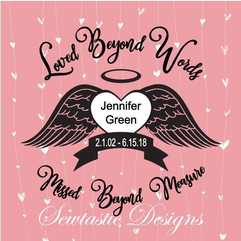 Loved Beyond Words SVG Cut File, Iron On, Decal, Cricut, Silhouette, ScanNCut &amp; Many More