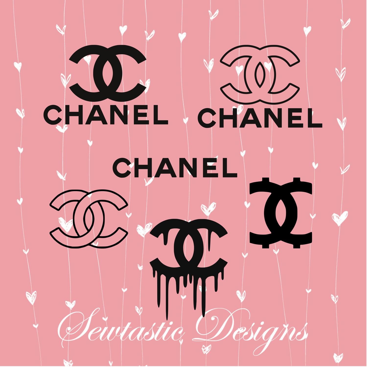 Chanel SVG Cut File, Iron On, Decal, Cricut, Silhouette, ScanNCut &amp; Many More