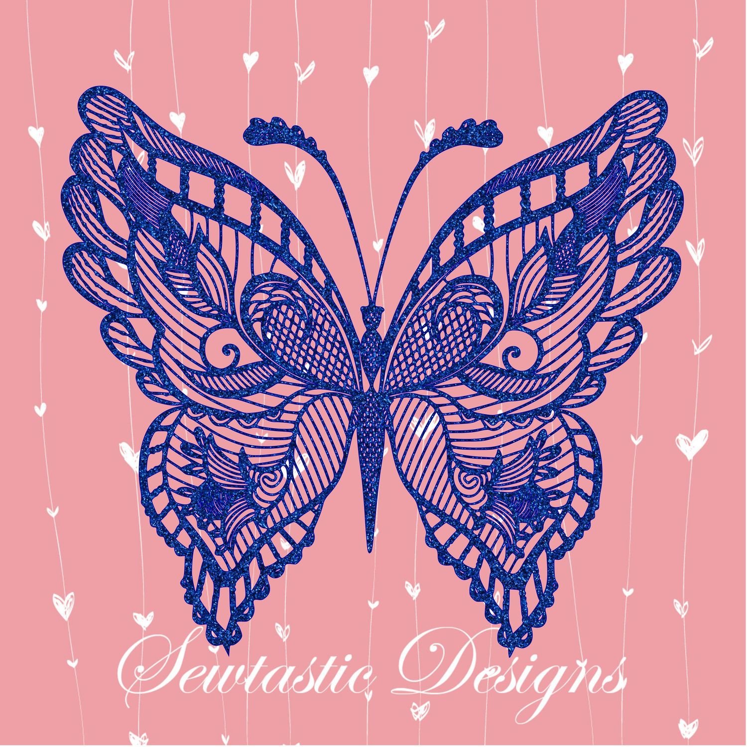 Butterfly Mandala Zentangle SVG, Butterfly SVG, Mandala SVG, Zentangle SVG, Cut File, Iron On, Decal, Cricut, Silhouette, ScanNCut & Many More