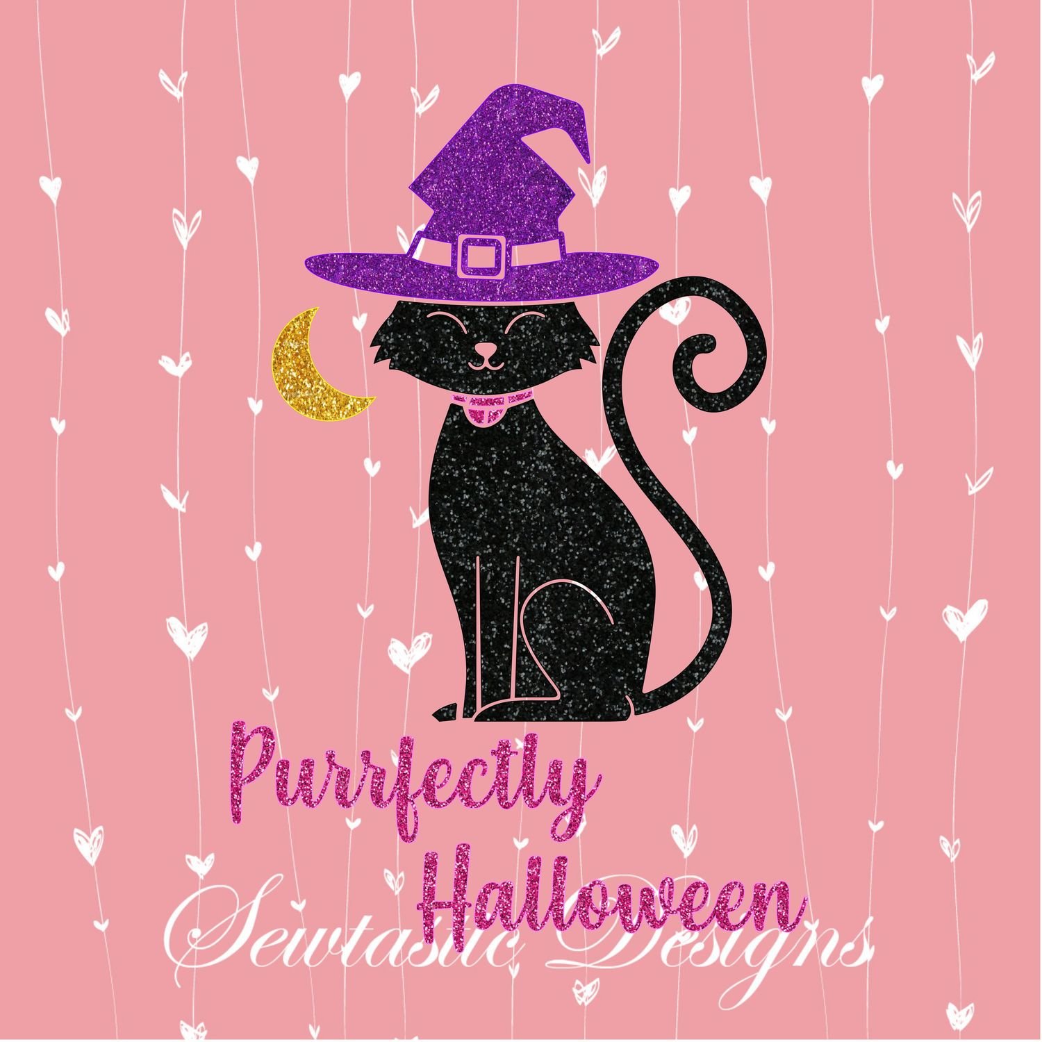 Purrfectly Halloween Svg Halloween Svg Cat Svg Purrfect Svg Cut File Iron On Decal Cricut Silhouette Scanncut Many More