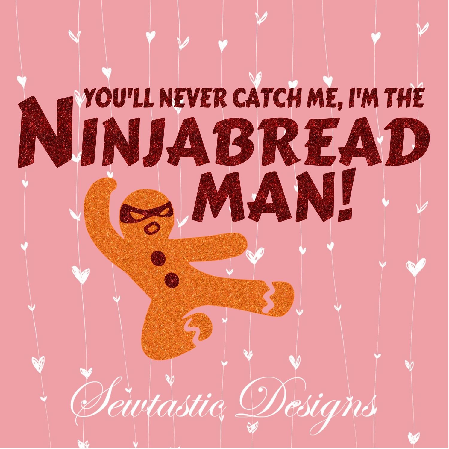 Download Ninjabread Man Svg Ninja Svg Gingerbread Svg Cut File Iron On Decal Cricut Silhouette Scanncut Many More