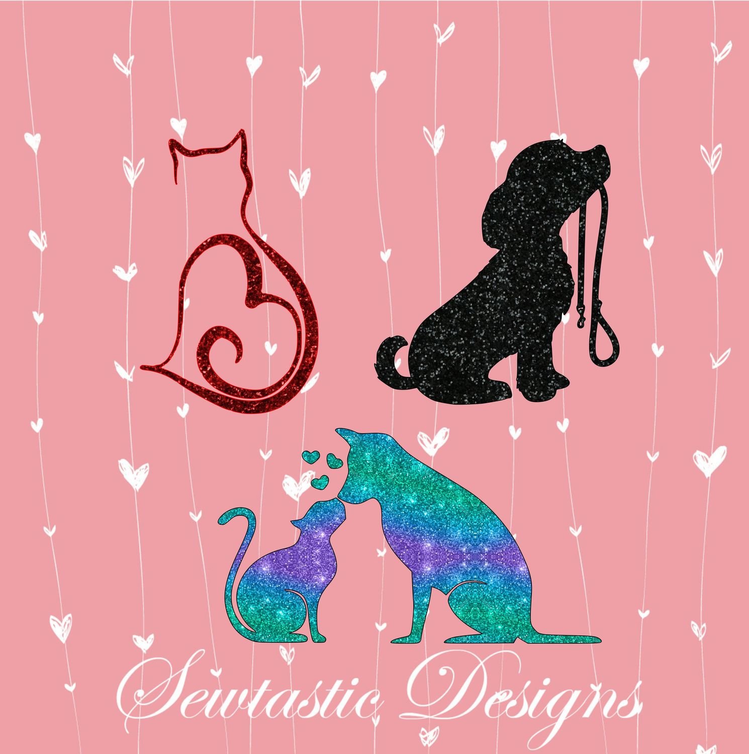 Download Animal Love Svg Cat Svg Dog Svg Cut File Iron On Decal Cricut Silhouette Scanncut Many More