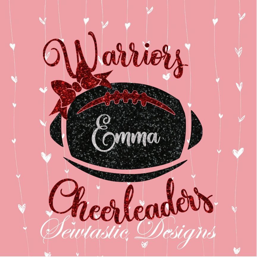 Football Cheerleaders Svg Football Svg Cheerleader Svg Cut File Iron On Decal Cricut Silhouette Scanncut Many More